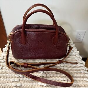 Elegant Brown Leather Handbag